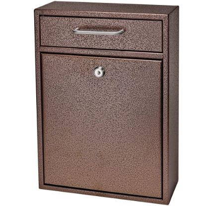 Picture of Mail Boss Locking Security Drop Box, 16 1/4inH x 11 1/4inW x 4 3/4inD, Bronze