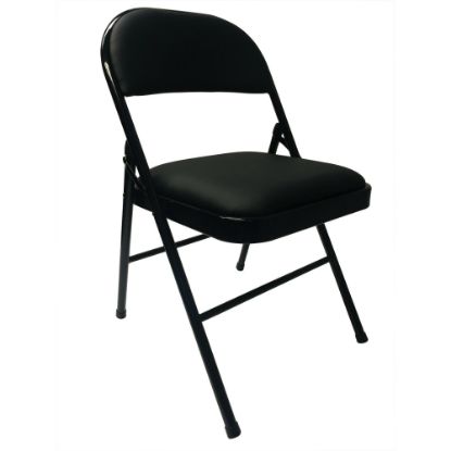 Picture of Realspace Metal Folding Chair, Black