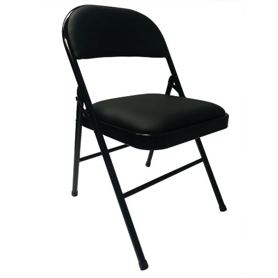 Picture of Realspace Metal Folding Chair, Black