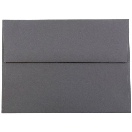 Picture of JAM Paper Booklet Invitation Envelopes, A6, Gummed Seal, Dark Gray, Pack Of 25