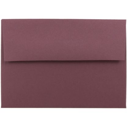 Picture of JAM Paper Booklet Envelopes, #4 Bar (A1), Gummed Seal, Burgundy, Pack Of 25