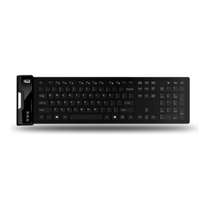 Picture of Adesso Flex Keyboard With Antimicrobial Protection, Full Size, Black