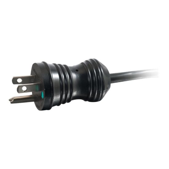 Picture of C2G 4ft 18 AWG Coiled Hospital Grade Power Cord (NEMA 5-15P to IEC320C13) - Black - Power cable - IEC 60320 C13 to NEMA 5-15 (M) - 4 ft - coiled - black