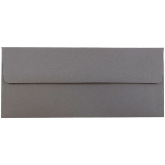 Picture of JAM PAPER #10 Business Premium Envelopes, 4 1/8 x 9 1/2, Dark Grey, 25/Pack