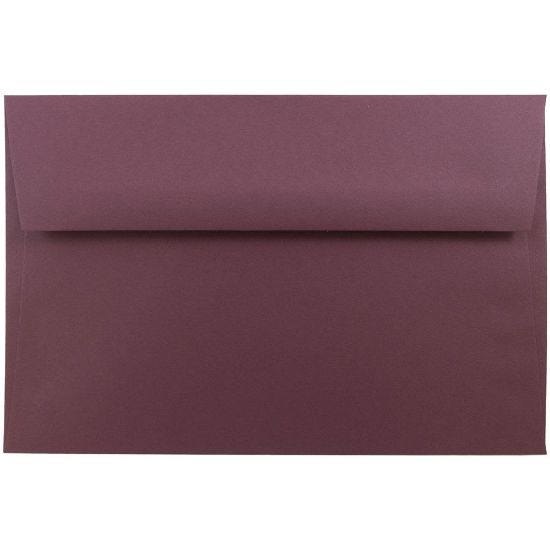 Picture of JAM Paper Booklet Invitation Envelopes, A9, Gummed Seal, Burgundy, Pack Of 25