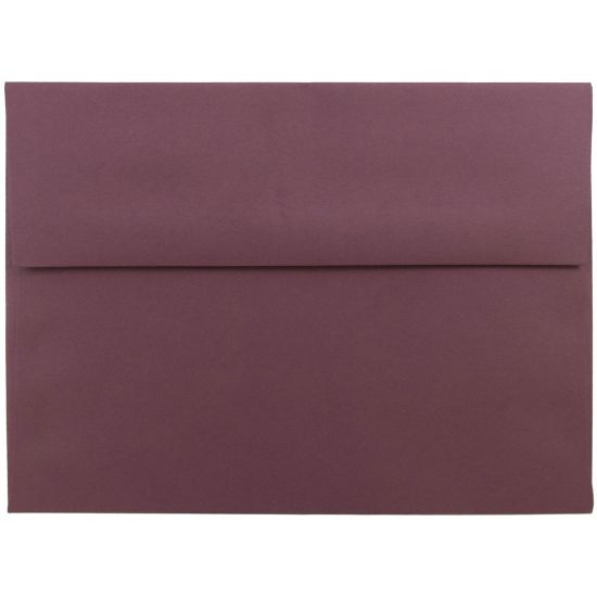 Picture of JAM Paper Booklet Invitation Envelopes, A7, Gummed Seal, Burgundy, Pack Of 25