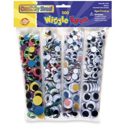 Picture of Chenille Kraft Wiggle Eyes Assortment, Pack Of 500