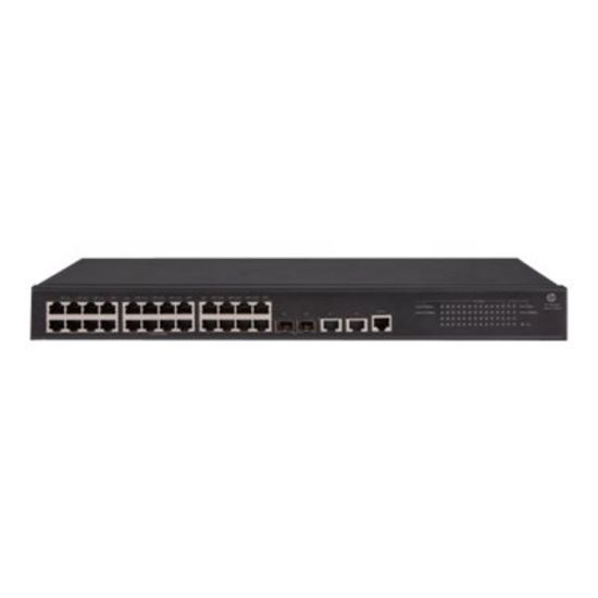 Picture of HPE 1950-24G-2SFP+-2XGT - Switch - L3 - managed - 24 x 10/100/1000 + 2 x Gigabit SFP / 10 Gigabit SFP+ + 2 x 10Gb Ethernet - rack-mountable