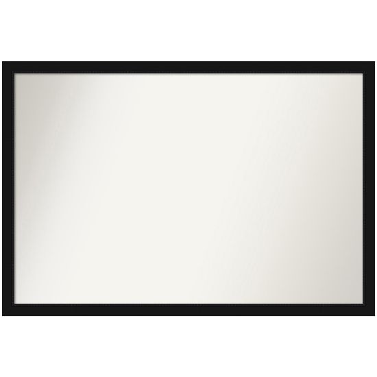 Picture of Amanti Art Narrow Non-Beveled Rectangle Framed Bathroom Wall Mirror, 26in x 38in, Avon Black