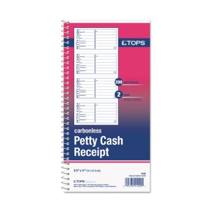 Picture of Tops Petty Cash Book, 2-Part, 11in x 5-1/2in