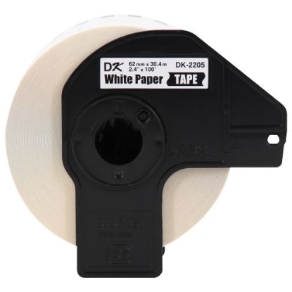 Picture of Brother Genuine DK-220524PK Continuous Paper Label Rolls, 2-7/16in x 100ft, Box Of 24 Rolls. 300 Labels per Roll