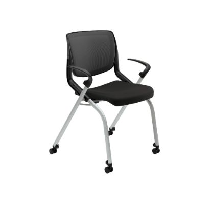 Picture of HON Motivate Nesting/Stacking Flex-Back Chair, Black/Platinum