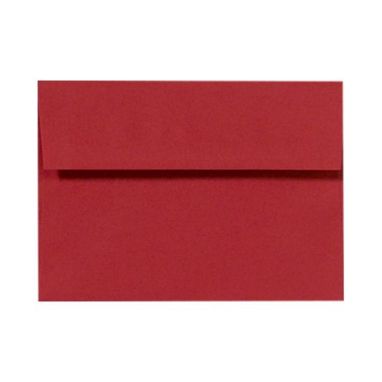 Picture of LUX Invitation Envelopes, A9, Peel & Press Closure, Ruby Red, Pack Of 50