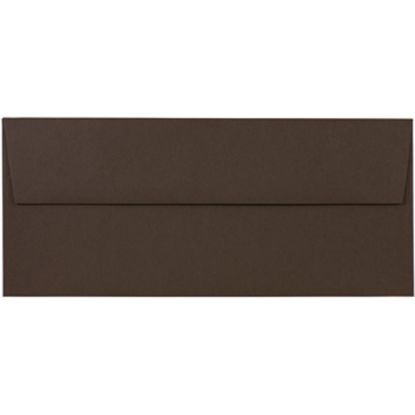 Picture of JAM PAPER #10 Business Premium Envelopes, 4 1/8in x 9 1/2in, Chocolate Brown , Pack Of 25