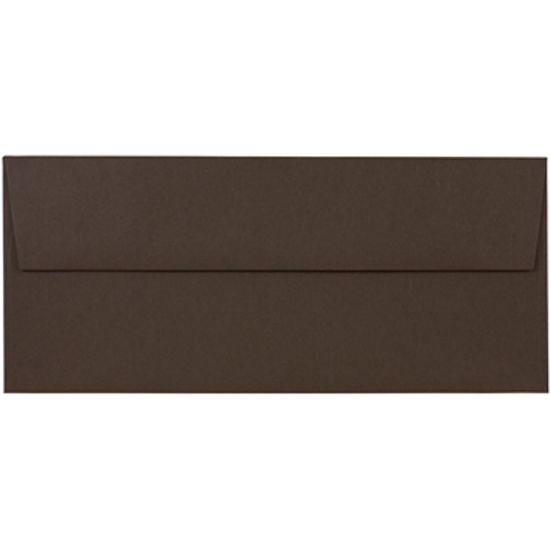 Picture of JAM PAPER #10 Business Premium Envelopes, 4 1/8in x 9 1/2in, Chocolate Brown , Pack Of 25