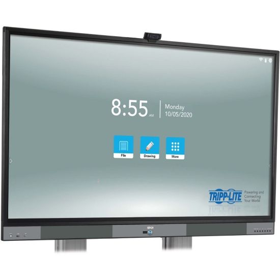 Picture of Tripp Lite Interactive Flat-Panel Touchscreen Display 4K 60Hz UHD 55in Display - 55in Class - Infrared - Multi-touch Screen - 3840 x 2160 - 4K UHD - 1.07 Billion Colors - 350 Nit - Speakers - HDMI - USB - VGA - 5 x HDMI In - Black, Silver