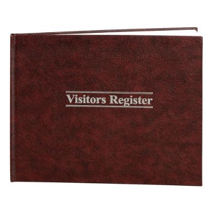 Picture of Wilson Jones Visitor Register, 11 1/2in x 8 1/2in, Black/Red