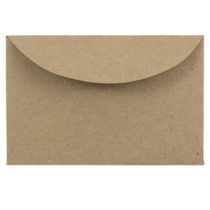 Picture of JAM PAPER 3Drug Premium Recycled Mini Envelopes, 2 5/16in x 3 5/8in, Brown Kraft Paper Bag, Pack Of 25