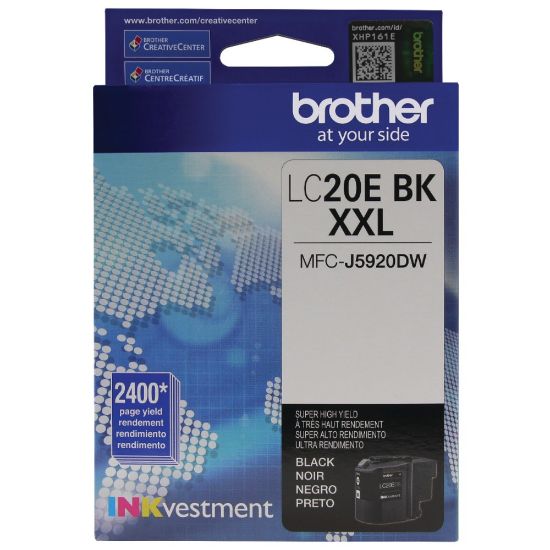 Picture of Brother LC20 Black Extra-High-Yield Ink Cartridge, LC20EBK