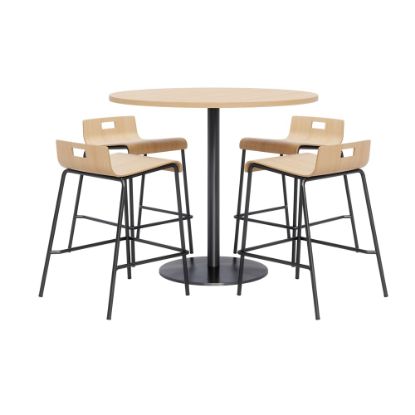 Picture of KFI Studios Proof High Bistro Table Set, Natural/Black