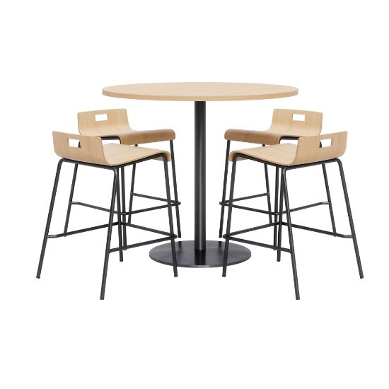 Picture of KFI Studios Proof High Bistro Table Set, Natural/Black