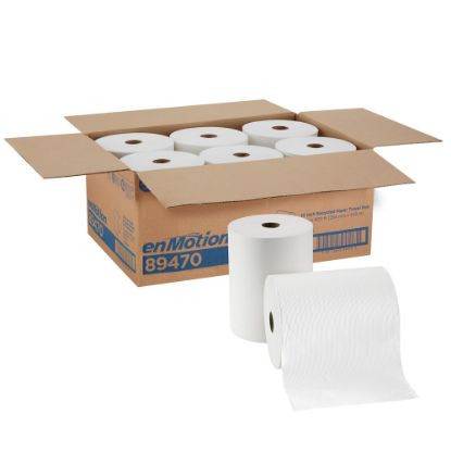 Picture of enMotion by GP PRO 1-Ply Paper Towels, 100% Recycled, 800ft Per Roll, Pack Of 6 Rolls