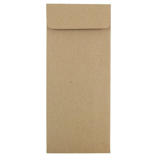 Picture of JAM Paper #10 Policy Envelopes, Gummed Seal, 100% Recycled, Brown, Pack Of 25