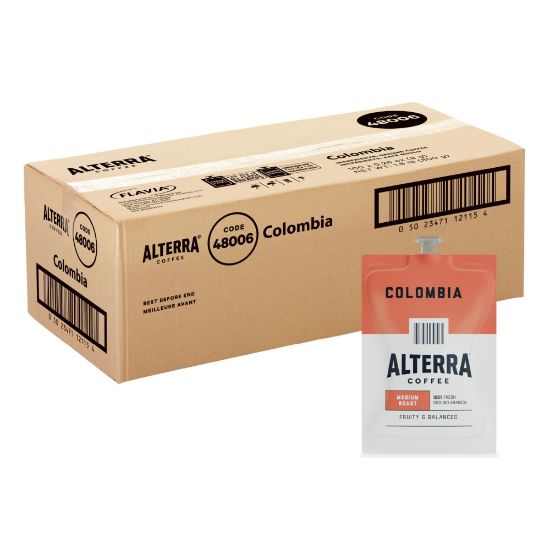 Picture of FLAVIA Coffee ALTERRA Single-Serve Coffee Freshpacks, Colombia, Carton Of 100