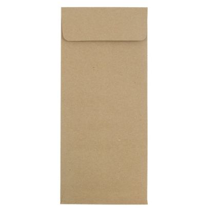 Picture of JAM PAPER #12 Policy Business Premium Envelopes, 4 3/4 x 11, Brown Kraft Paper Bag, 25/Pack