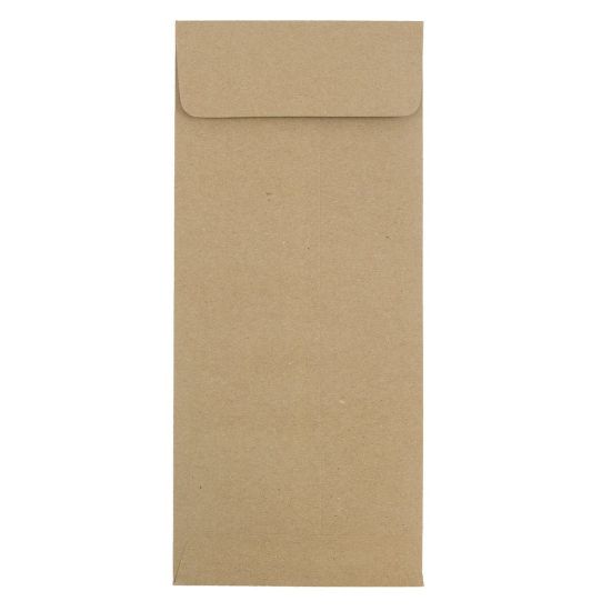 Picture of JAM PAPER #12 Policy Business Premium Envelopes, 4 3/4 x 11, Brown Kraft Paper Bag, 25/Pack