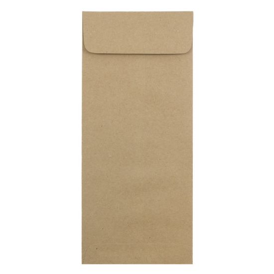 Picture of JAM PAPER #14 Policy Premium Envelopes, 5in x 11 1/2in, Brown Kraft Paper Bag, Pack Of 25