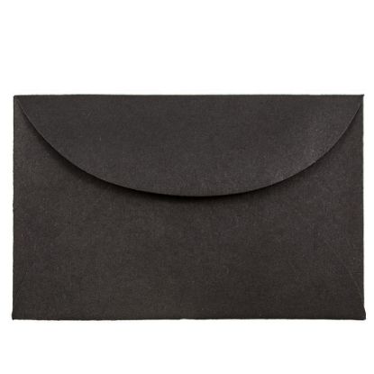 Picture of JAM PAPER 3Drug Mini Envelopes, 2 5/16 x 3 5/8, Black Linen, 25/Pack