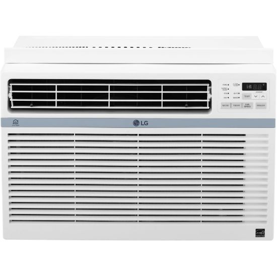 Picture of LG Window-Mounted Air Conditioner, 8,000 BTU, 12 7/16inH x 19 5/8inW x 19 7/16inD, White