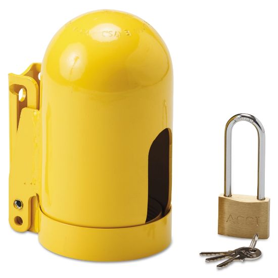 Picture of Snap Cap Gas Cylinder Lockouts, 5.004 in x 3.858 in x 6 1/2 in, Coarse Thread