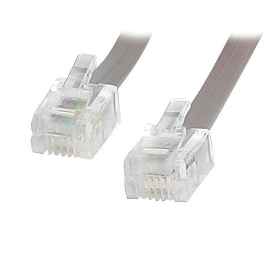 Picture of StarTech.com 25 ft RJ11 Telephone Modem Cable - Position your modem up to 25ft from your computer