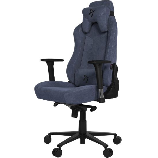 Picture of Arozzi Vernazza Premium Ergonomic Fabric High-Back Gaming Chair, Blue/Black