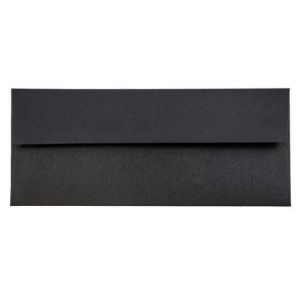 Picture of JAM PAPER #10 Business Premium Envelopes, 4 1/8in x 9 1/2in, Black Linen, Pack Of 25