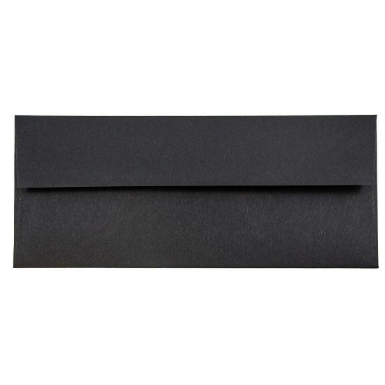 Picture of JAM PAPER #10 Business Premium Envelopes, 4 1/8in x 9 1/2in, Black Linen, Pack Of 25