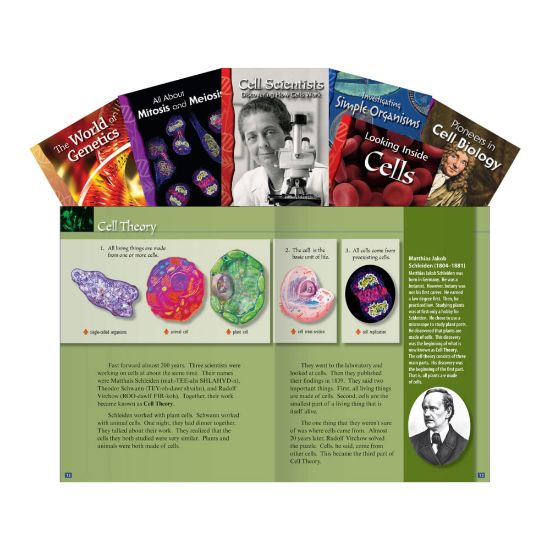 Picture of Teacher Created Materials Cellular Biology Book Set, Grades 6 - 8, Set Of 6 Books