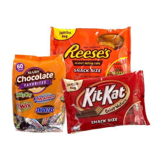 Picture of Hersheys/Mars Snack-Size Chocolate Party Assortment, 69.3 Oz