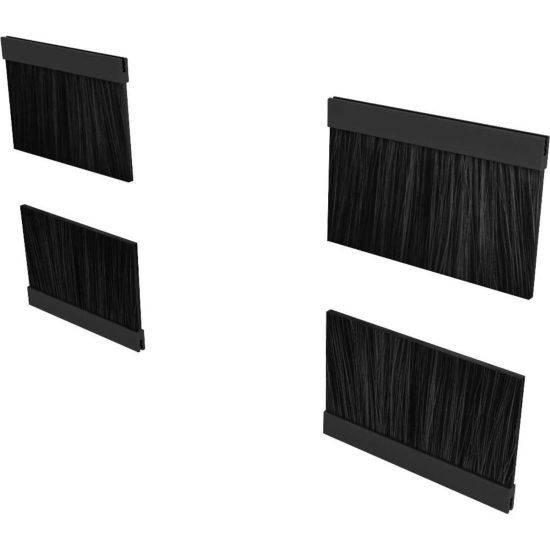 Picture of Vertiv Cable Pass Through Brush Kit for Top Panel - 8 pcs. (VRA2006) - Black - 8 Pack - Metal