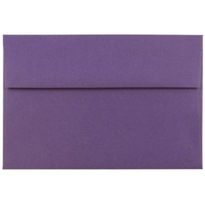 Picture of JAM Paper Booklet Invitation Envelopes, A7, Gummed Seal, Dark Purple, Pack Of 25