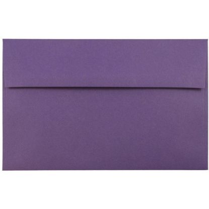 Picture of JAM Paper Booklet Invitation Envelopes, A9, Gummed Seal, Dark Purple, Pack Of 25