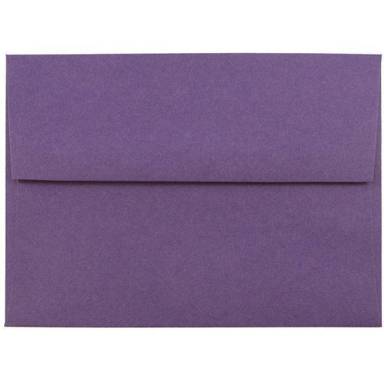 Picture of JAM Paper Booklet Invitation Envelopes, A6, Gummed Seal, Dark Purple, Pack Of 25