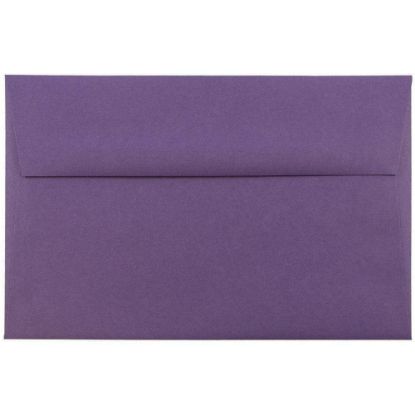 Picture of JAM Paper Booklet Invitation Envelopes, A8, Gummed Seal, Dark Purple, Pack Of 25