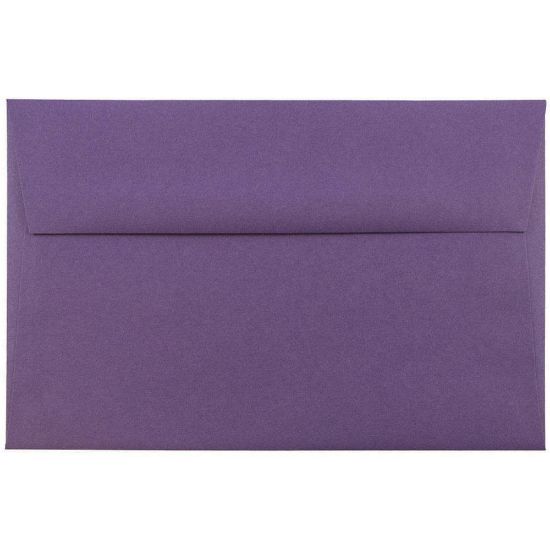 Picture of JAM Paper Booklet Invitation Envelopes, A8, Gummed Seal, Dark Purple, Pack Of 25