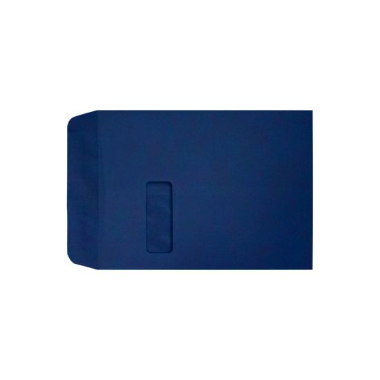 Picture of LUX #9 1/2 Open-End Window Envelopes, Top Left Window, Self-Adhesive, Navy, Pack Of 1,000