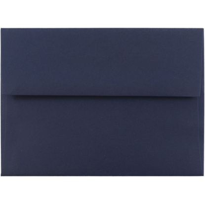 Picture of JAM Paper Booklet Invitation Envelopes, A6, Gummed Seal, Navy Blue, Pack Of 25