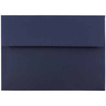 Picture of JAM Paper Booklet Invitation Envelopes, A7, Gummed Seal, Navy Blue, Pack Of 25