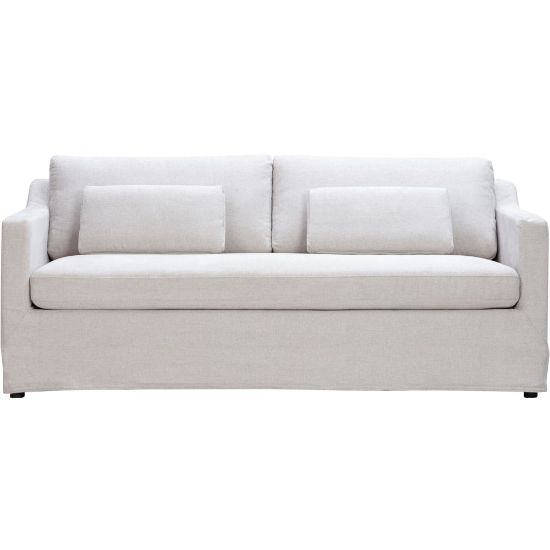 Picture of Lifestyle Solutions Remmington Polyester Sofa, 33-1/2inH x 82-3/4inW x 34-1/3inD, Oatmeal